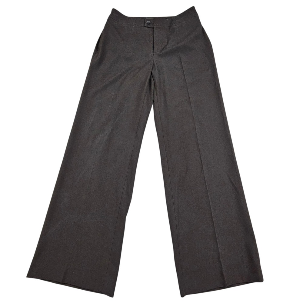 NYDJ Dress Pants Womens Size 4 Black Straight Leg Career Trousers Style 1147